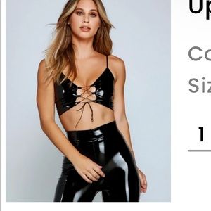 Latex Crop Top